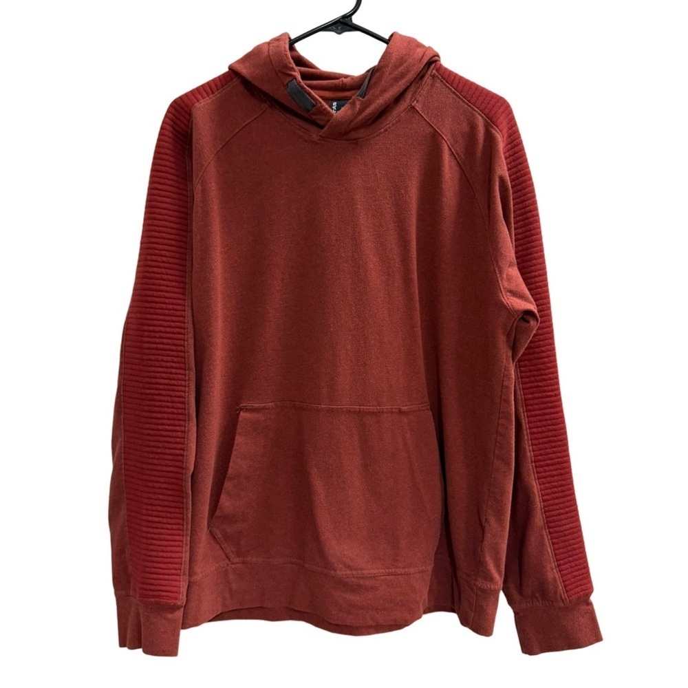 PRANA casual Hoodie Sweatshirt Size Medium Burnt Orange/Red